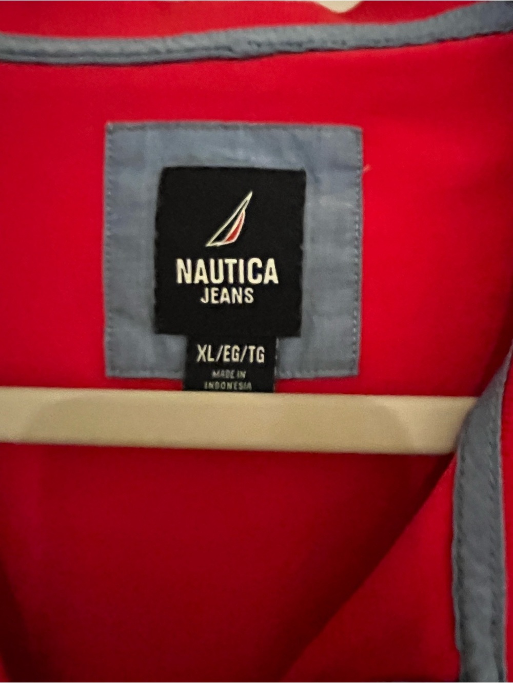 Nautica Red Ladies polo style shirt